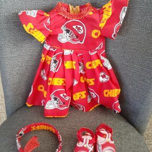 18 inch KC dress, headband and sandals